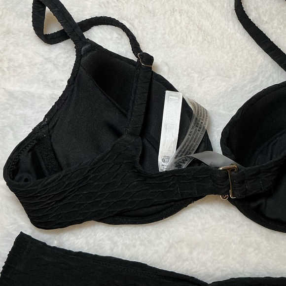 Victoria Secret Black Textured Bikini Set - Picture 6 of 9